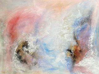 Lebenskraft, Kunst Atelier, Acrylbild, Abstrakt, bunt, Antje Meischner