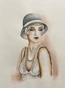 Vintage, Retro mit Hut