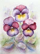 Blütenfantasie, Acryl Bild, Kunst Atelier, Antje Meischner, abstrakt, farbig, Blumen